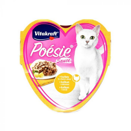 Vitakraft Poesie Turkey In Cheese Sauce - 85gr