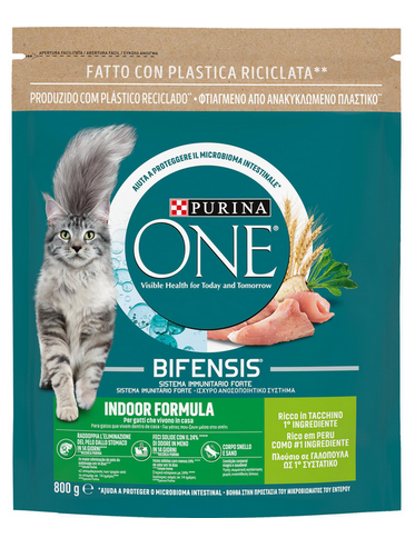 Purina One Bifensis Indoor Formula With Turkey 800Gr