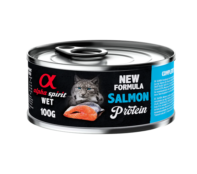 Alpha Spirit Adult Salmon Wet Cat Food - 200gr