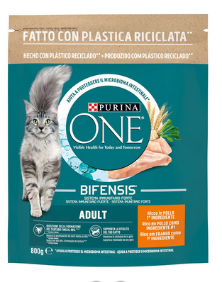 Purina One Bifensis Adult Cat Food With Chicken And Cereals 800Gr