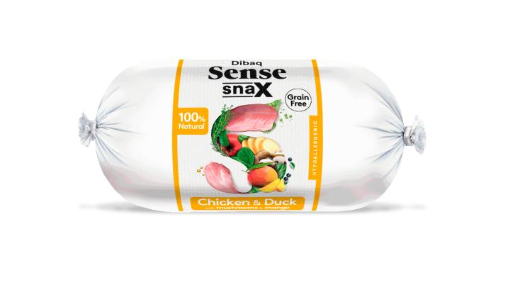 Dibaq Sense Snax Dog Bar Sausage Chicken & Duck - 200gr
