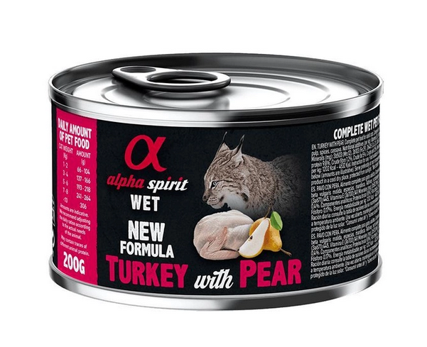 Alpha Spirit Turkey With Pear Wet Food - 85gr