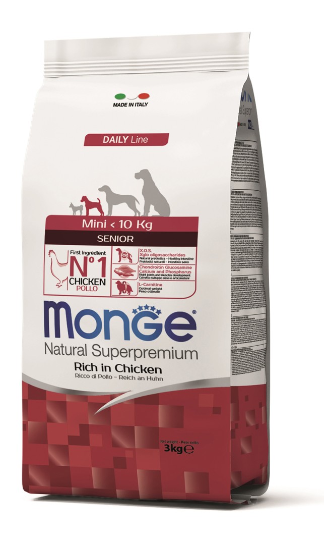 Monge Daily Line Mini Senior Chicken - 3 Kg