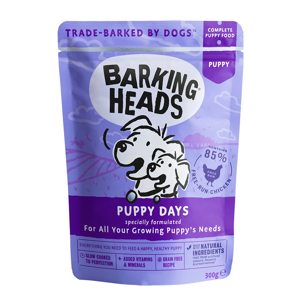 Barking Heads Canine Wet Pouch Puppy Days - 300gr