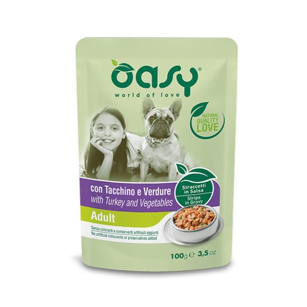 Oasy Salsa Adult Turkey And Vegetables - 100gr