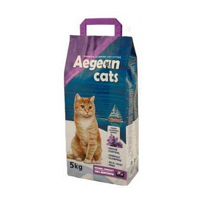 Aegean Cat Litter Lavender 5kg - 5 Kg