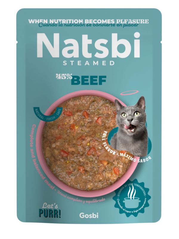 Gosbi Natsbi Cat Steamed Beef - 80gr