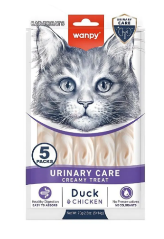 Wanpy Creamy Treat Urinary Care Duck & Chicken - 70gr