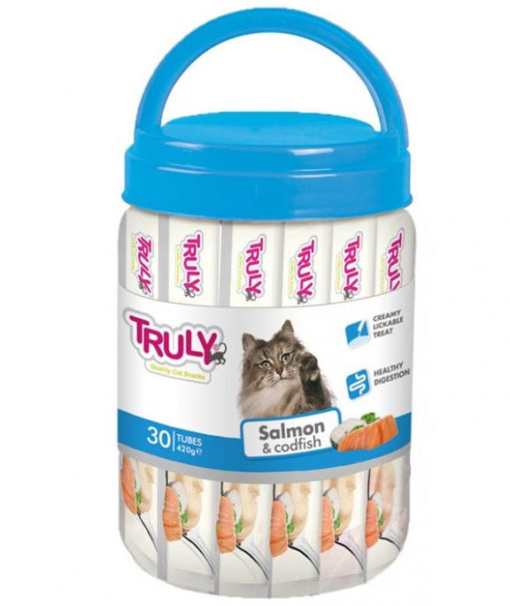 Truly Creamy Lickables Salmon And Cod Variety Pack - 420gr