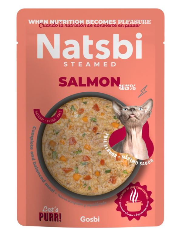 Gosbi Natsbi Cat Steamed Salmon - 80gr