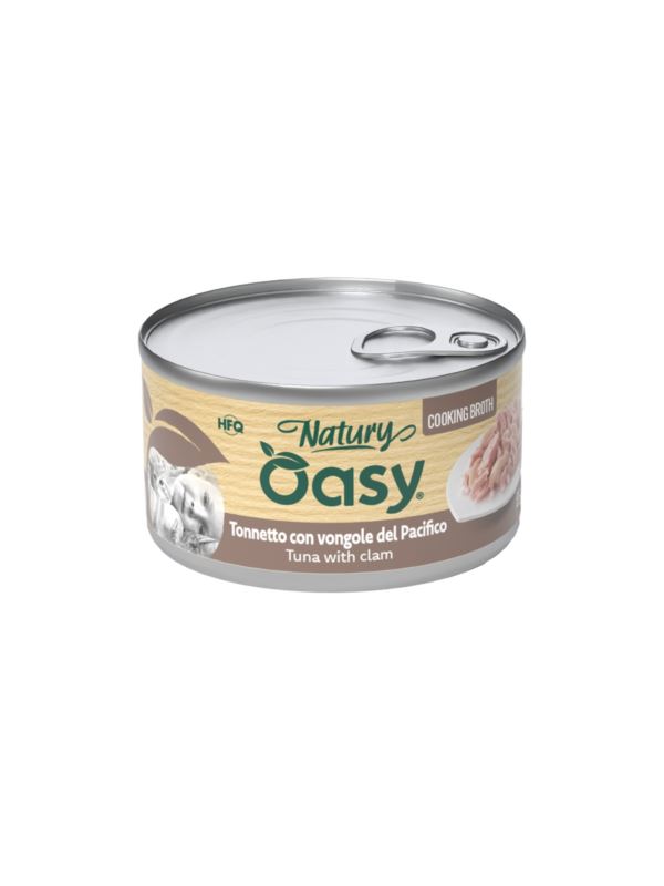 Oasy Wet Cat Natury Cooking Broth Tuna With Clams - 85gr