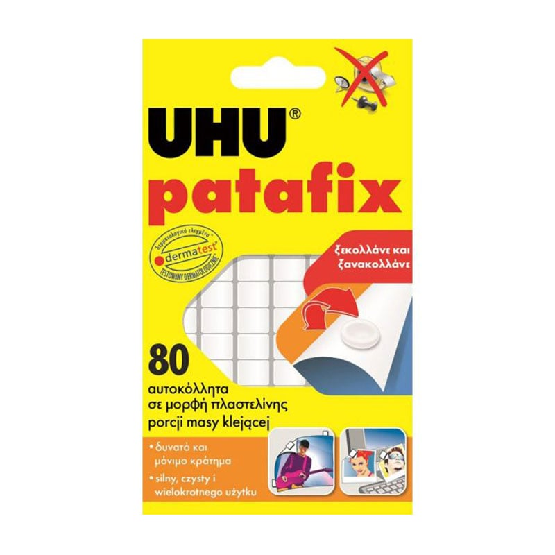 UHU PATAFIX WHITE 80pieces