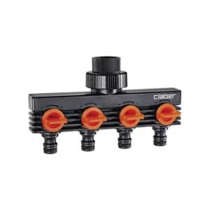 Claber Tap Connectors  4 Way Distributor 1Pc