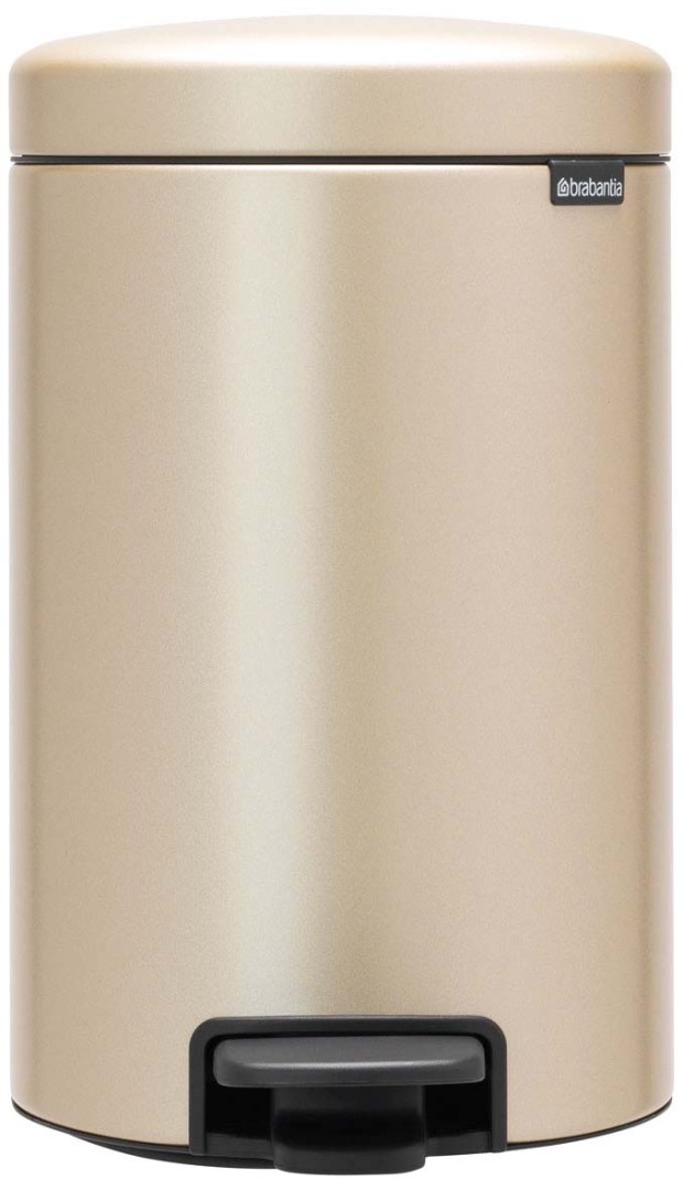 BRABANTIA NEW ICON PEDAL BIN 12L - CHAMPANGE