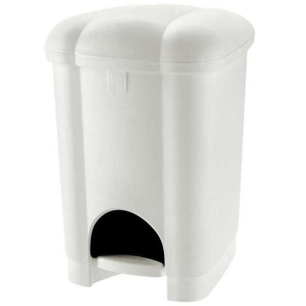 TONTARELLI CAROLINA PEDAL BIN 16L - WHITE