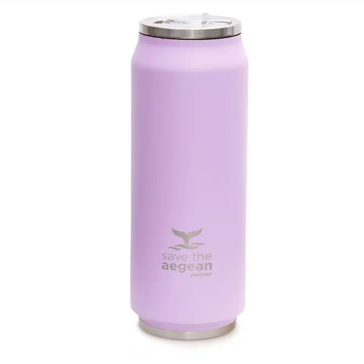 ESTIA 01-8581 TRAVEL MUG SAVE THE AEGEAN 500ML PURPLE MAT