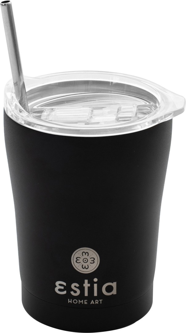 ESTIA 01-12083 TRAVEL CUP MIDNIGHT BLACK SAVE AEGEAN 350ML
