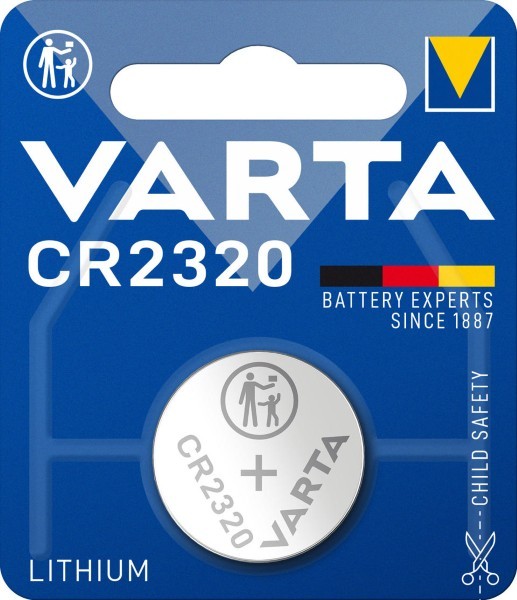 VARTA LITHIUM COIN CR2320 (BUTTON CELL BATTERY, 3V) PACK OF 1