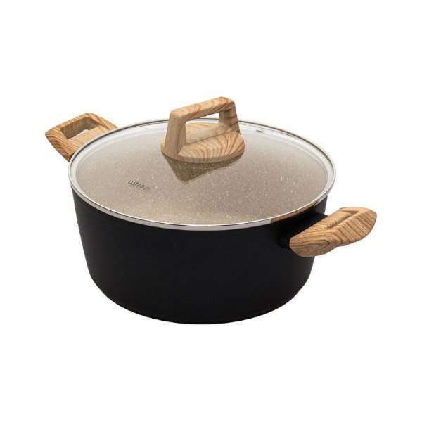 ESTIA EARTH CASSEROLE WITH LID 24CM 4.3L