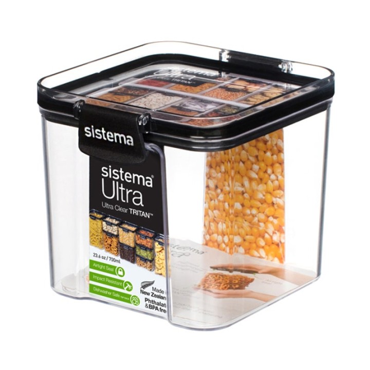 SISTEMA ULTRA TRITAN FOOD STORAGE SQUARE 700ML