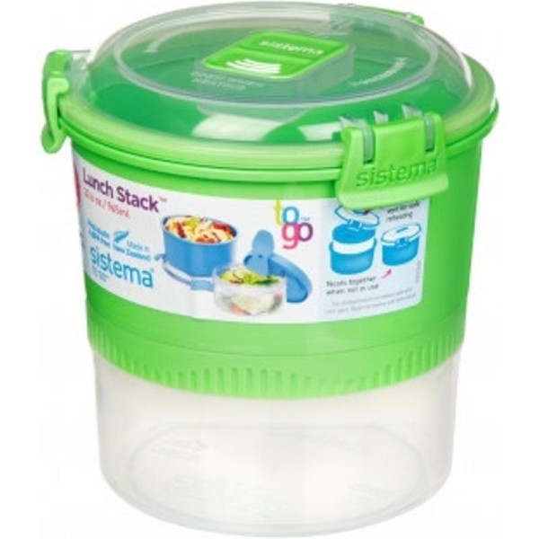 SISTEMA TO GO LUNCH STACK 965ML - ASSORTED COLORS