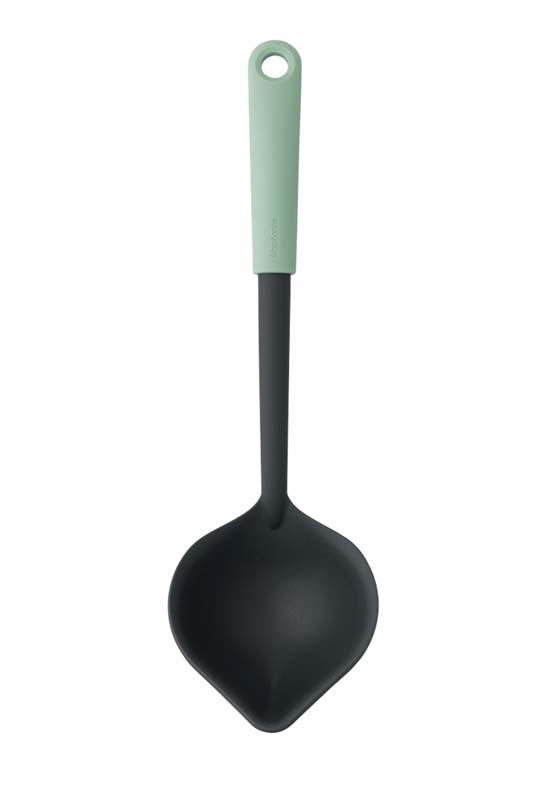 BRABANTIA SOUP LADLE PLUS SCRAPER, TASTY+ - JADE GREEN