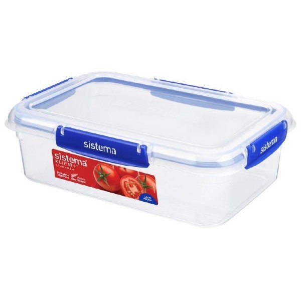 SISTEMA KLIP IT PLUS RECTANGULAR FOOD CONTAINER 2.2L