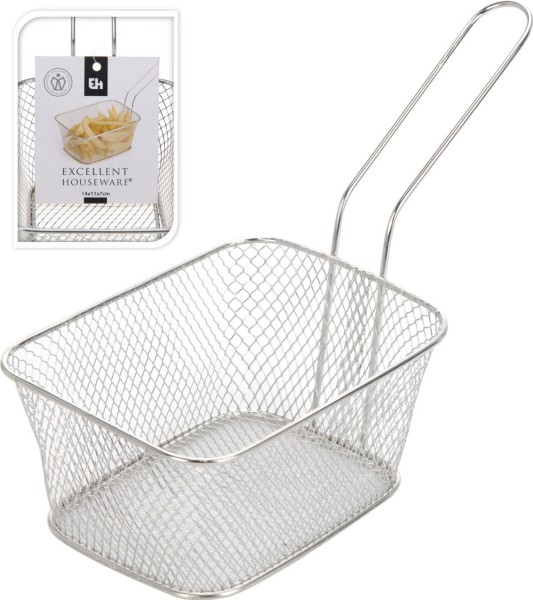 BASKET STAINLESS STEEL 140X110X65MM