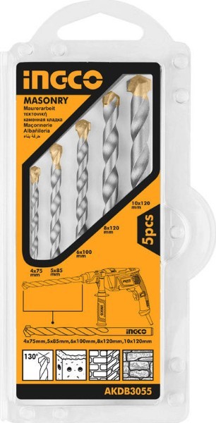 INGCO 5PCS DRILL BITS 2-6MM