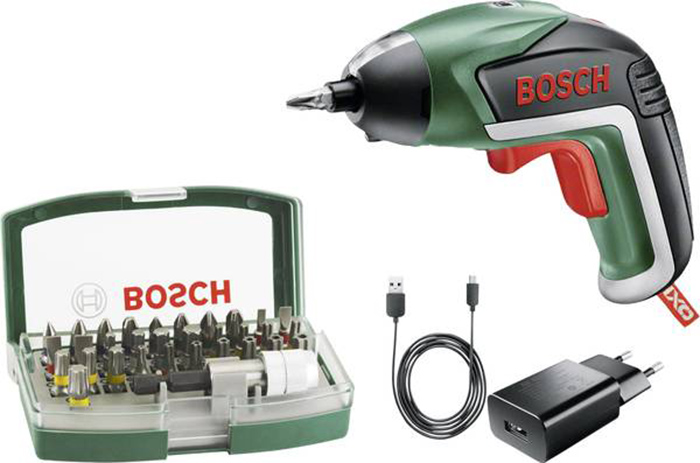 BOSCH IXO V 3.6V BIT SET &amp; COMPACT SCREWDRIVER