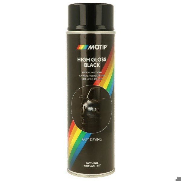MOTIP SPRAY GLOSS BLACK 500ML