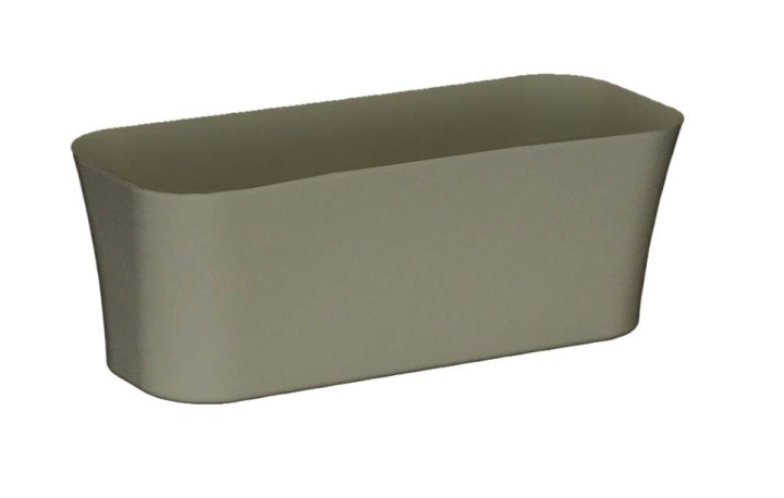 VIOMES GLOSS POT LILY 30X12CM TAUPE