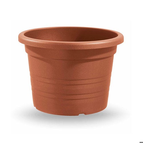 VECA PLASTIC POT ROUND 18X12CM TERRACOTTA