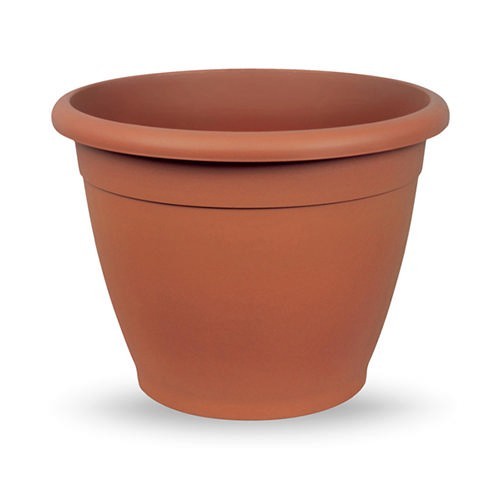 VECA PLASTIC POT ROUND 20X15CM TERRACOTTA
