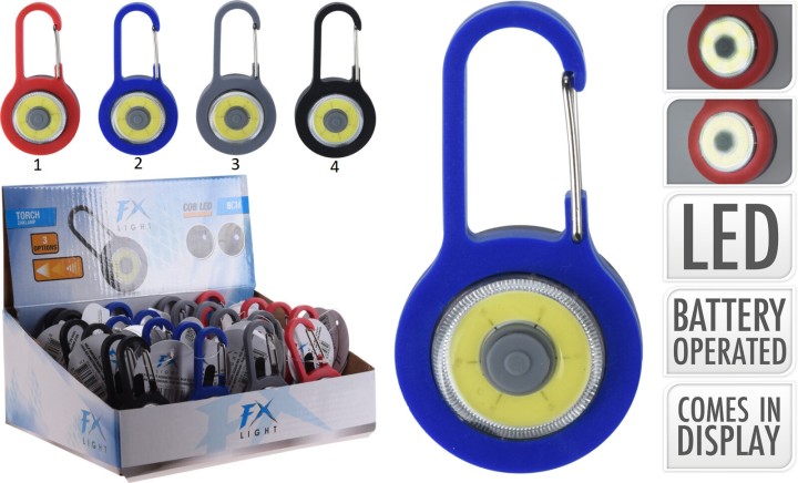 Clip Light 4 Assorted Colors