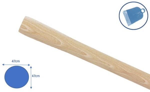 ELTECH HOE WOODEN HANDLE 1000X47MM