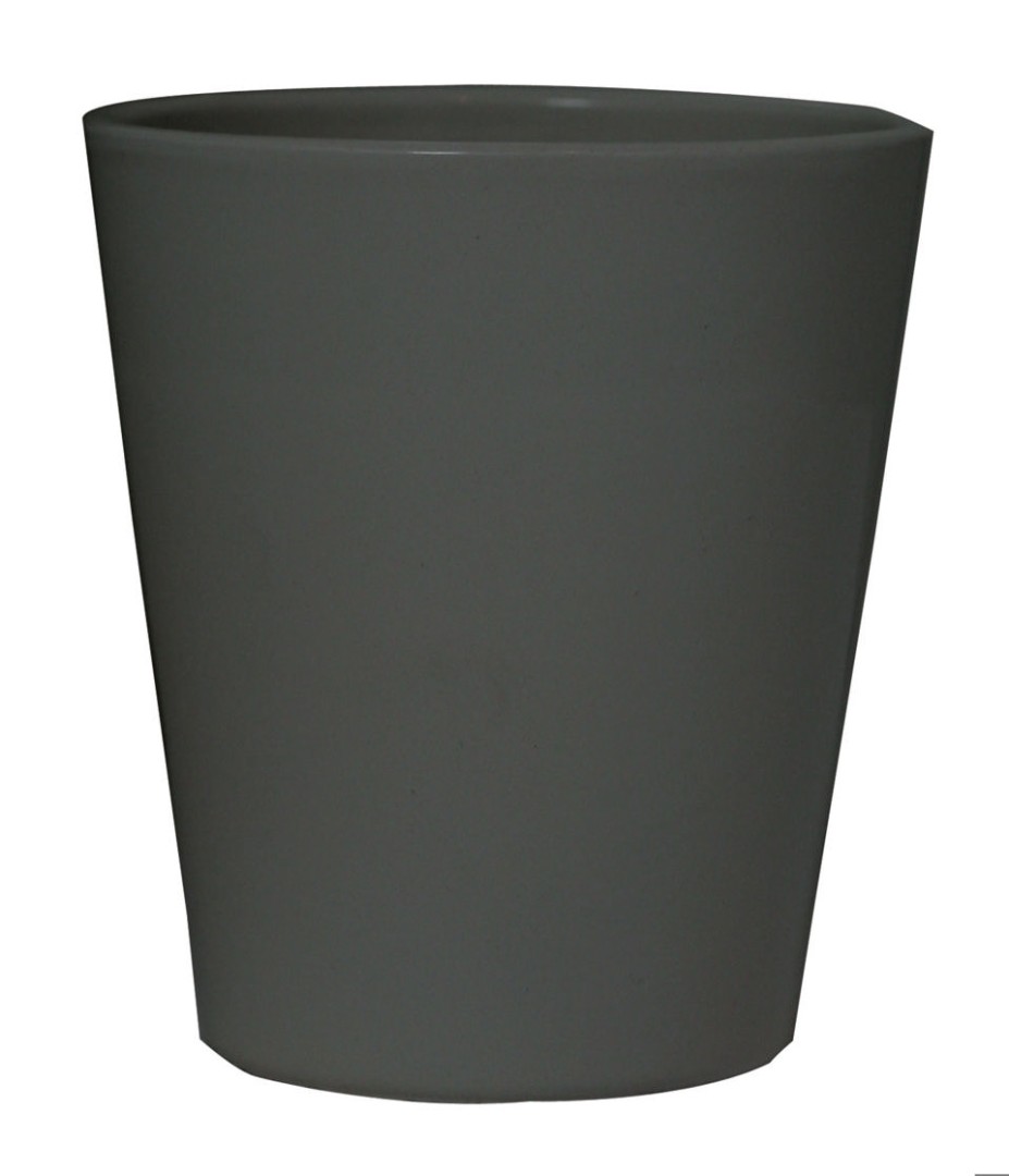 CERAMIC POT ORCH ANTHRACITE 14X15CM