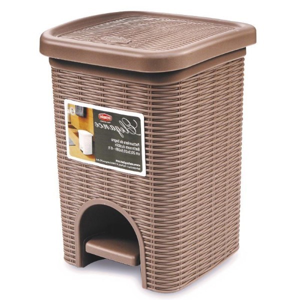 STEFANPLAST ELEGANCE BATHROOM DUSTBIN 6L - DOVE GREY