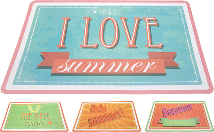 PLACEMAT PP SUMMER 43.5X28.5CM