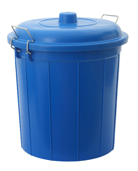 SHC OUTDOOR GARBAGE BIN 56L - BLUE