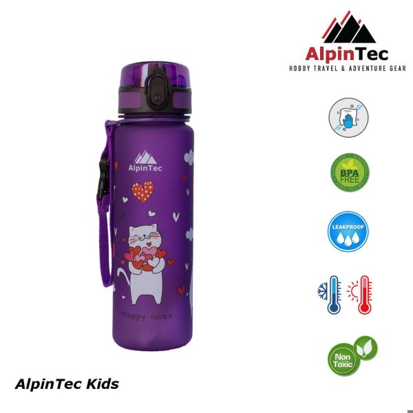 ALPIN KIDS BOTTLE 50CL CATS PURPLE