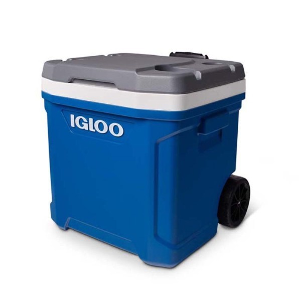 IGLOO LATITUDE ROLLING COOLER WITH WHEELS 60QTS BLUE 56LTR