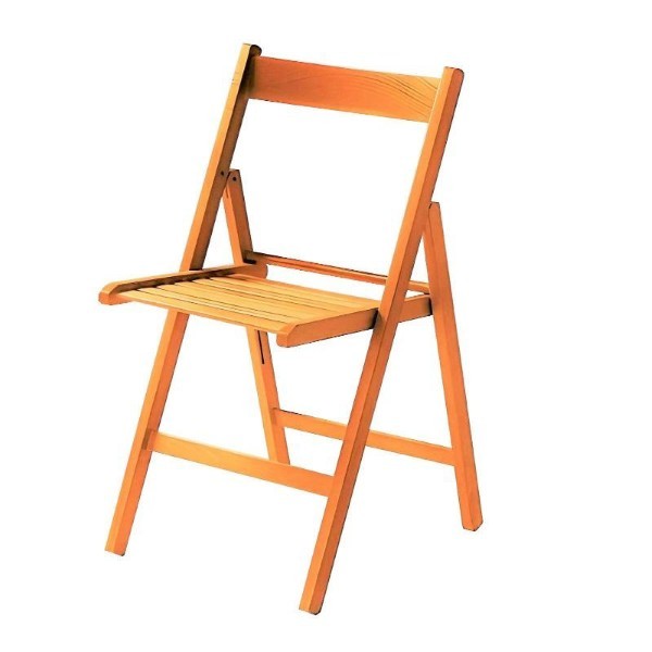 KIRA FOLDING CHAIR WOODEN - WALNUT