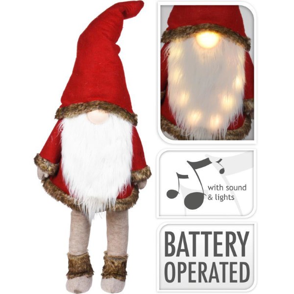 DECORATIVE GNOME WITH LED