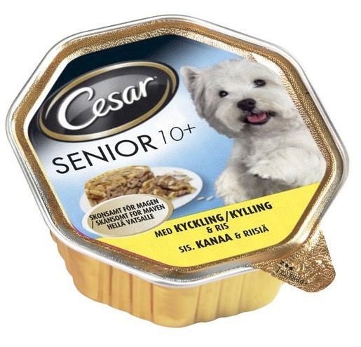 CESAR WET FOOD SENIOR DOG CHICKEN &amp; RICE 150GR