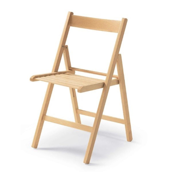 KIRA FOLDING CHAIR WOODEN  - NATURAL