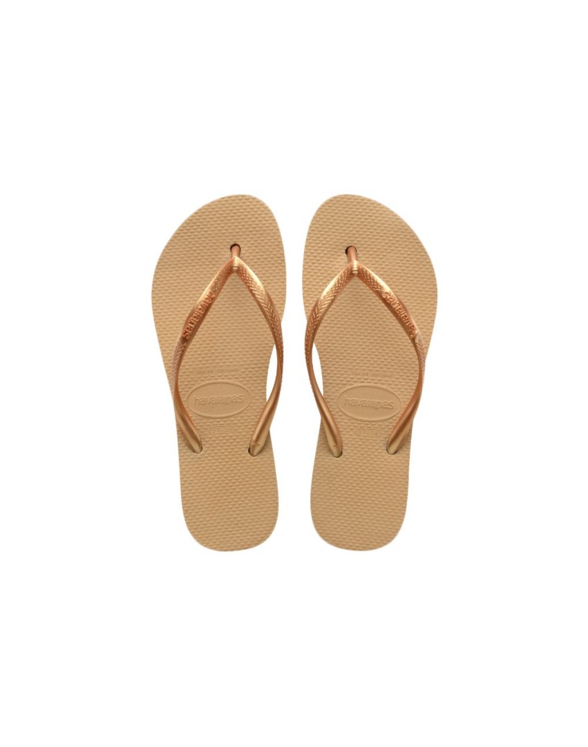Havaianas Flip Flops Slim Flatform Golden Colour Size  39/40