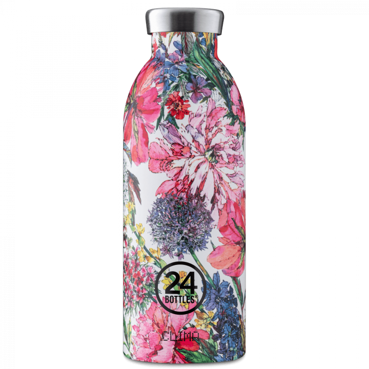 24 Clima Bottle Begonia Floral Design Stainless Steel  500Ml