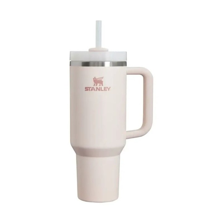 Stanley Quencher Tumbler 1.18L – Reusable Stainless Steel Tumbler with Straw – Quartz