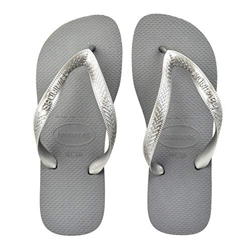 Havaianas Top Tiras Steel Grey Flip Flops Size 35/36